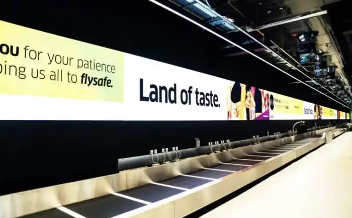 led advertising screen airport